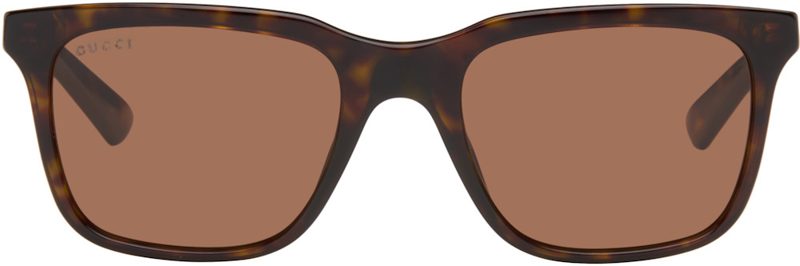 Brown Square Sunglasses 262451M134005