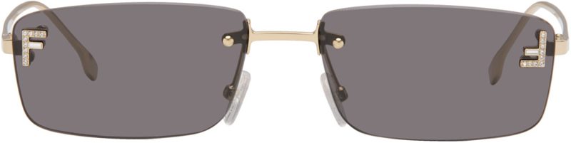 Gold [펜디] First Crystal Sunglasses 262693M134030