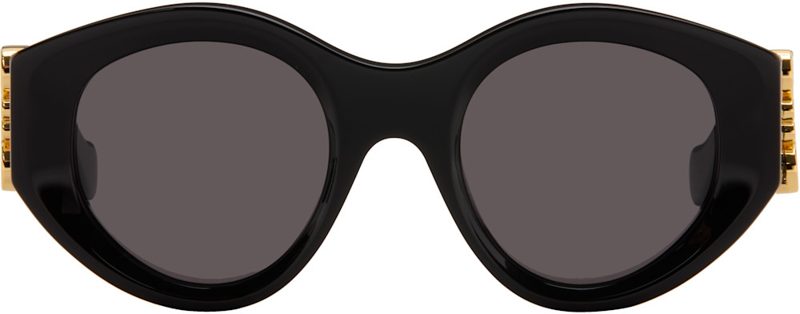 Black Maxi Anagram Butterfly Sunglasses 262677M134019