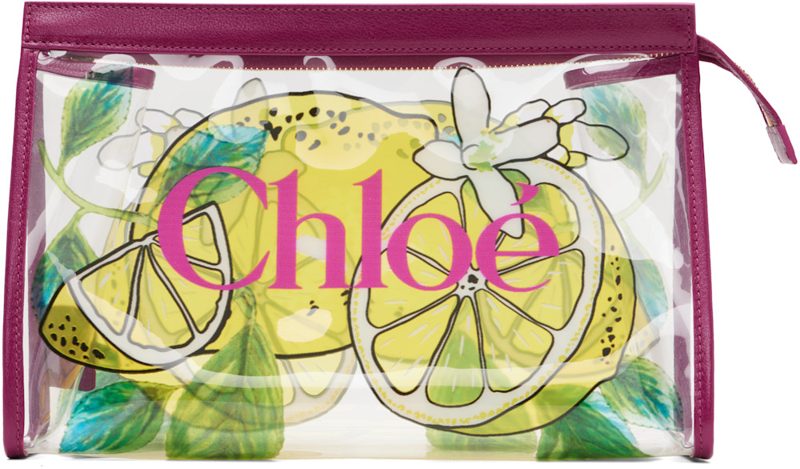 Pink & Yellow Chloe Soleil Zipped Pouch 262338F045000