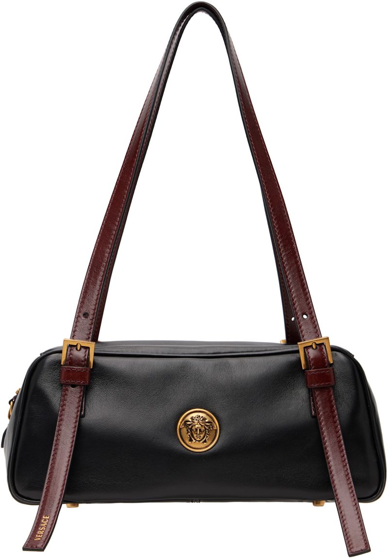 Black & Brown Embleme Nappa Bowling Bag 262404F048005