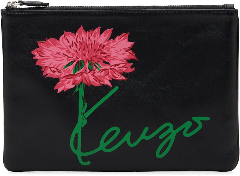 Black [겐조] Paris Tulip Pouch 262387M171000