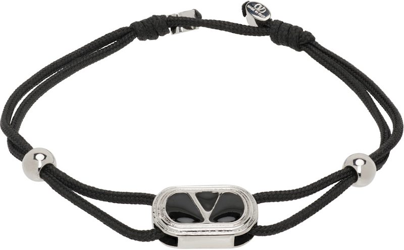 Garavani Ovalette Enameled Logo Bracelet 262807M142003