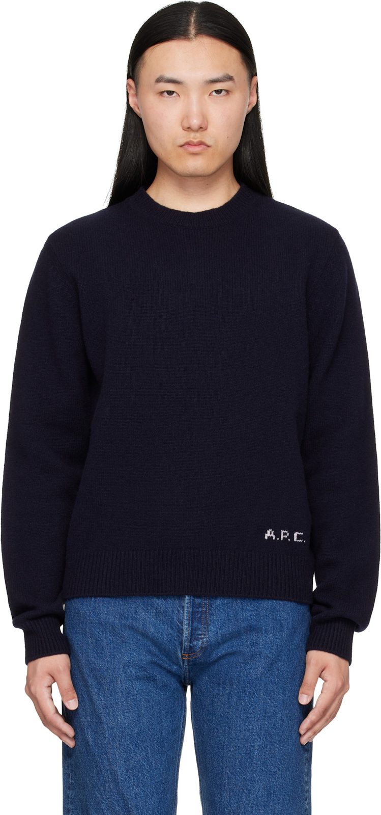 Navy Edmond Sweater 262252M201006