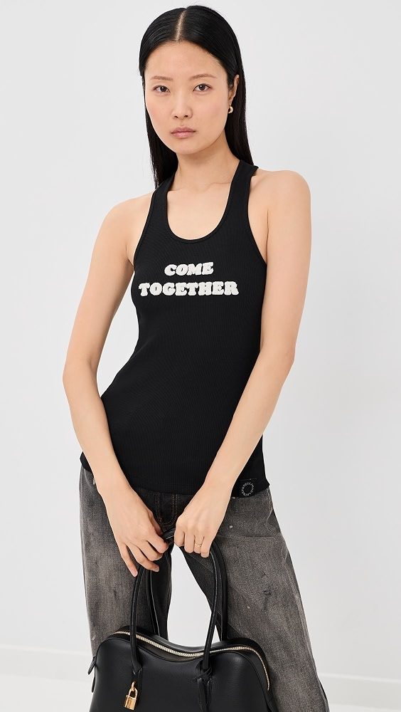 Come Together Slogan Tank_Black