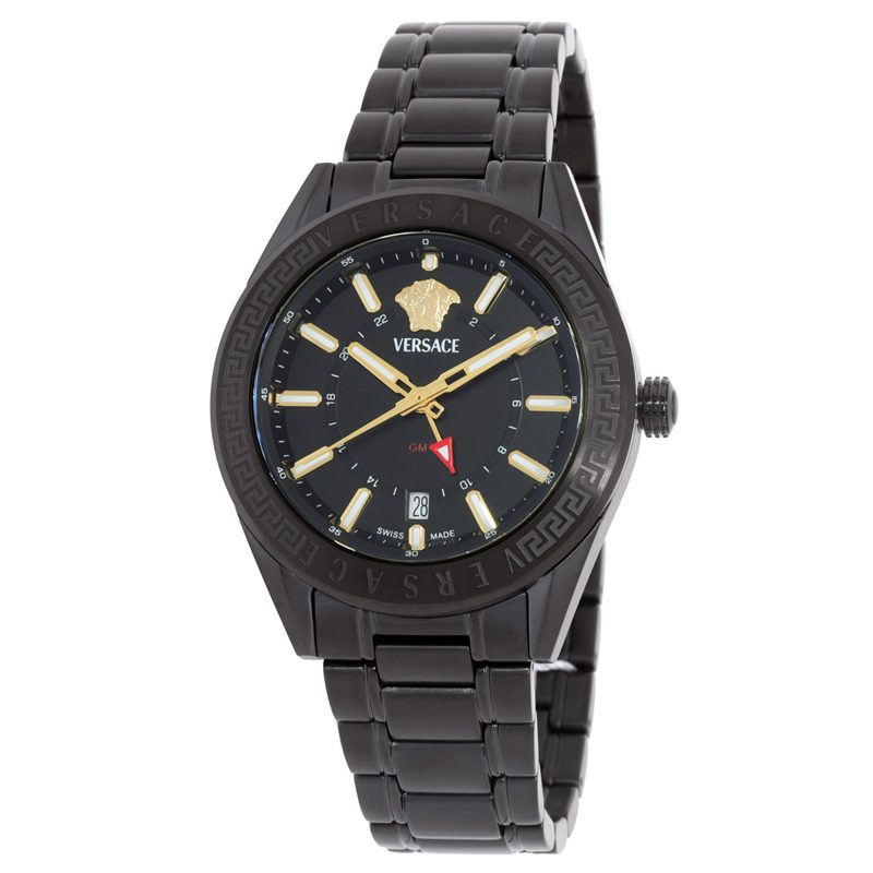 V-Code GMT Quartz Black Dial Mens Watch VEAFA0824
