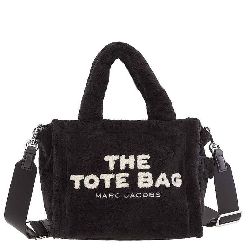 The Small Terry Tote Bag In Black_Black