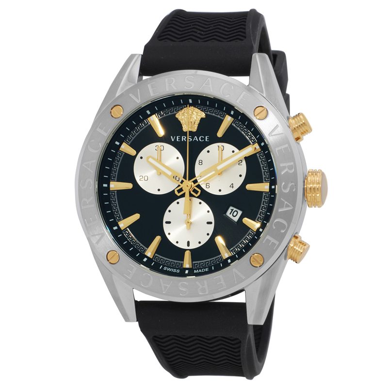 V-Chrono Chronograph Quartz Black Dial Mens Watch VEHB00119