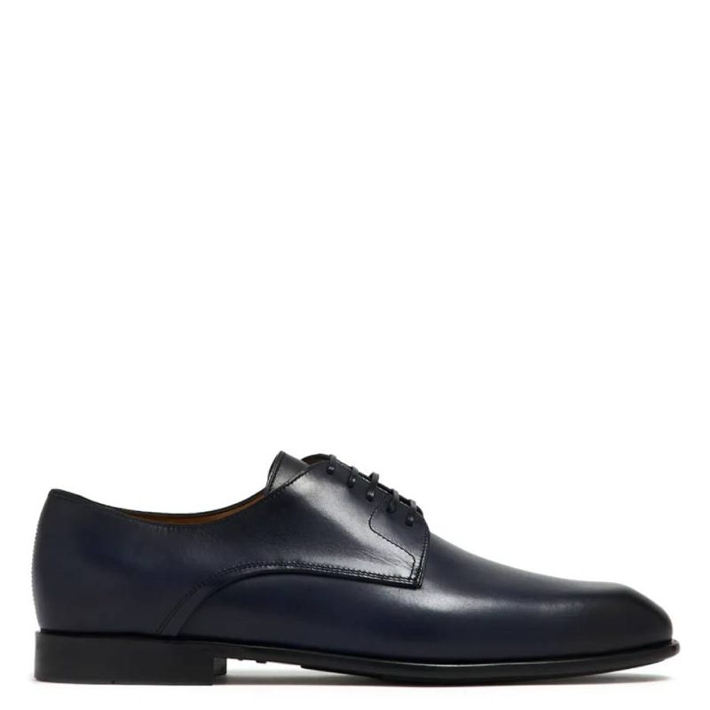 Fosco Leather Derby Shoes_Blue