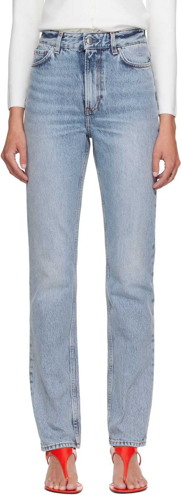 TOTEME Blue High Slim Jeans 261771F069021