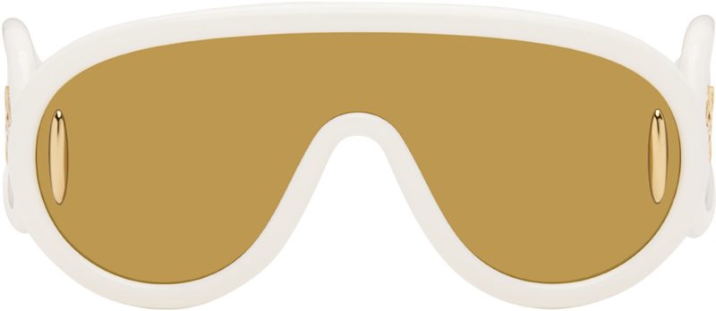 White Wave Mask Sunglasses 262677F005042