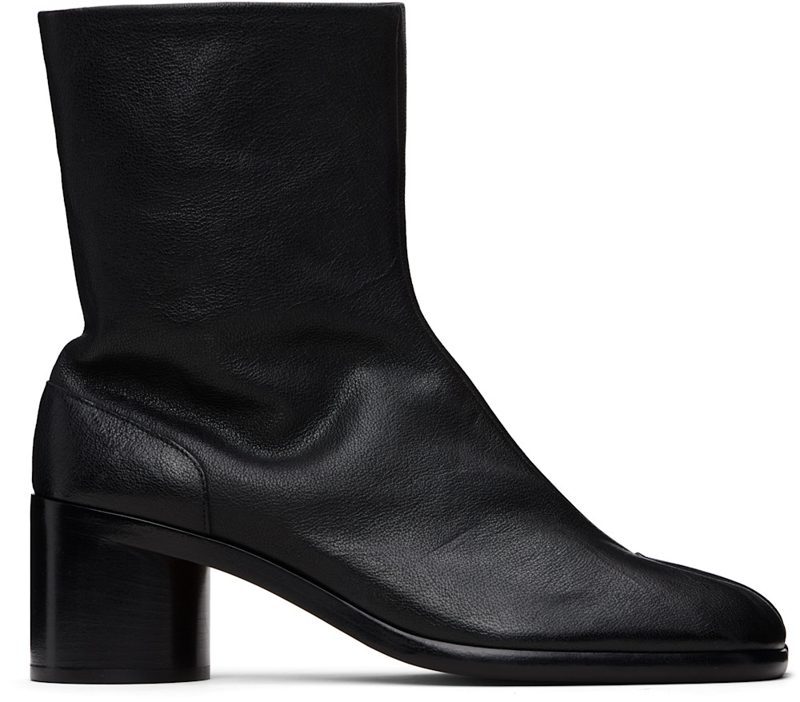Black Tabi Ankle Boots 262168F113007