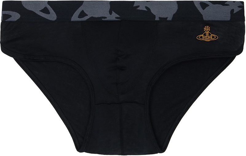 Black Orb Waistband Briefs 261314M217012