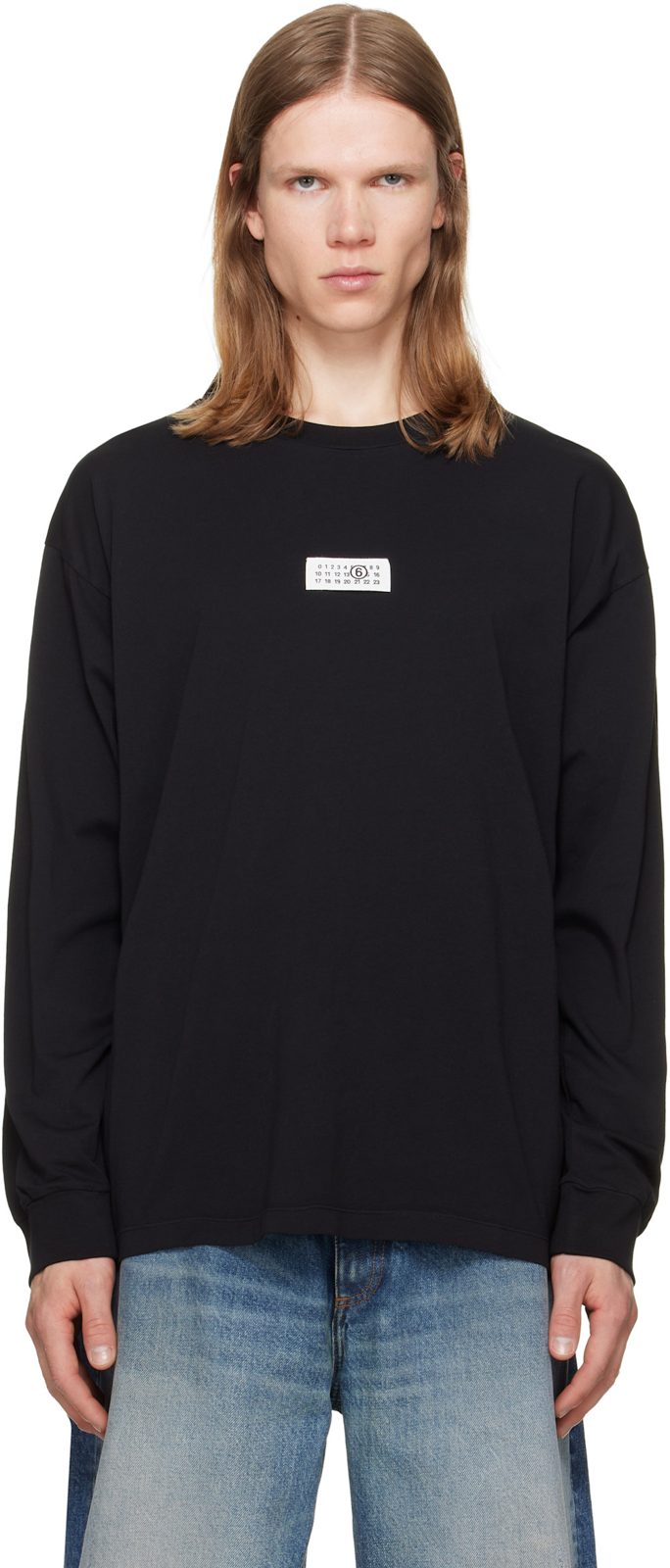 Black Cotton T-shirt 262188M213000