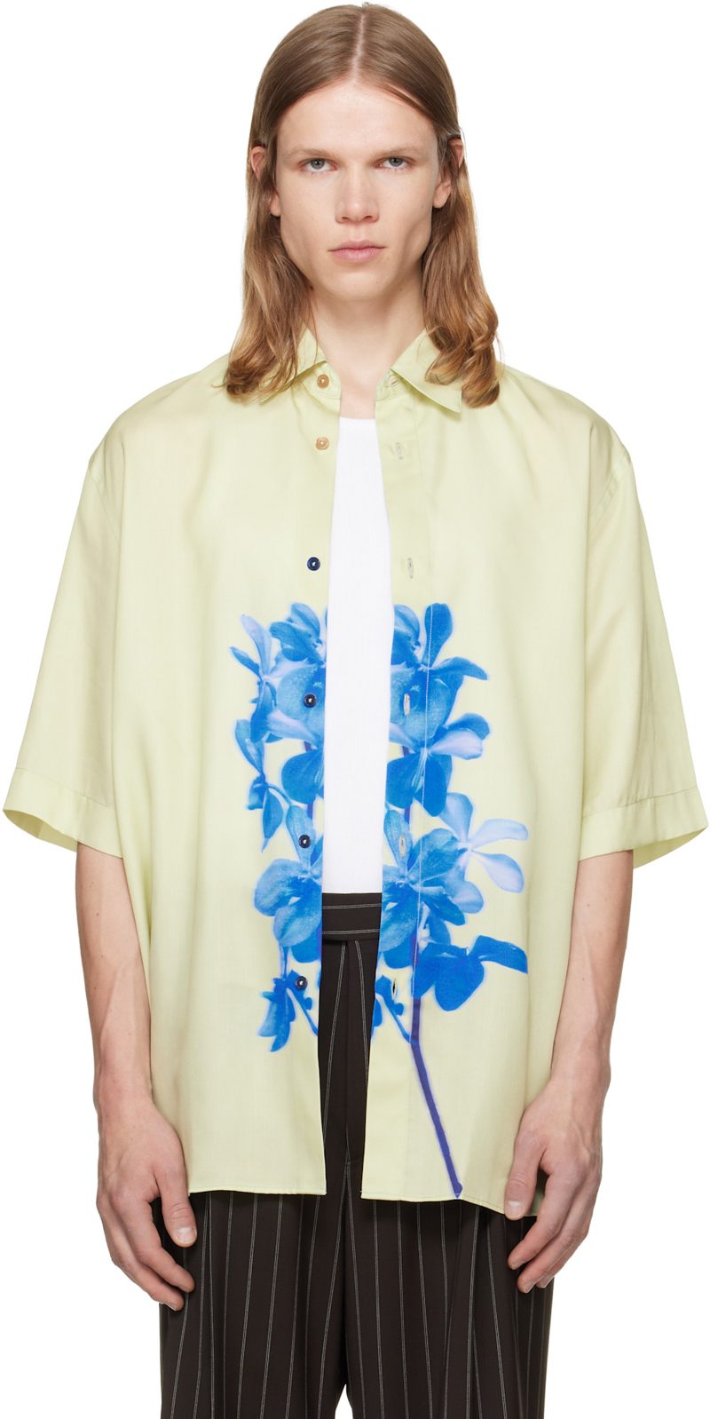Paul Smith Green S / S Oversized Shirt 262260M192004