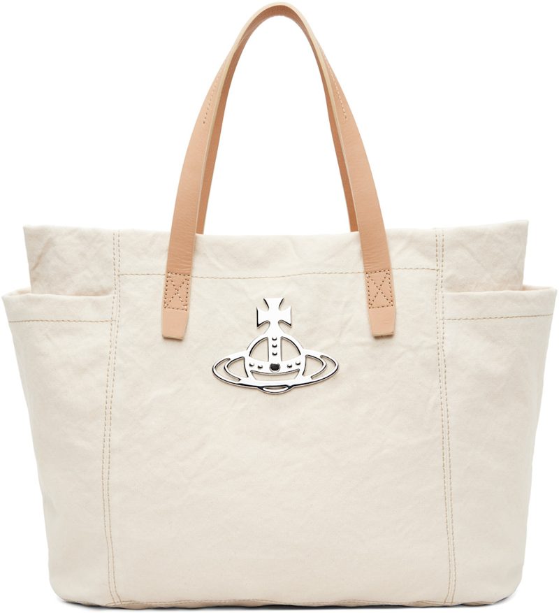 Beige Henry Medium Tote 261314F049005