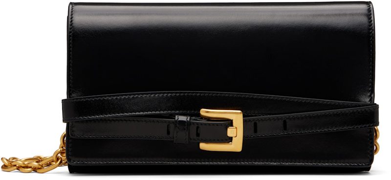 Black Shuffle Calfskin Wallet Bag 262251F048006