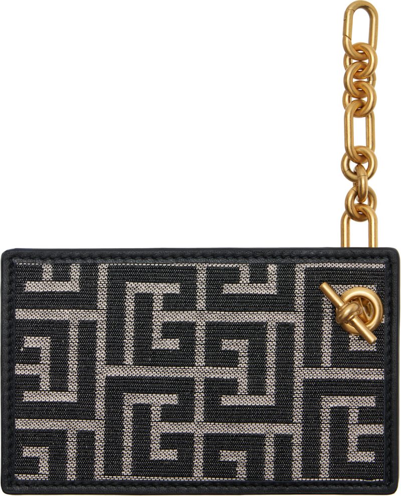 Black & White Pulse Chain Card Holder 262251F037000