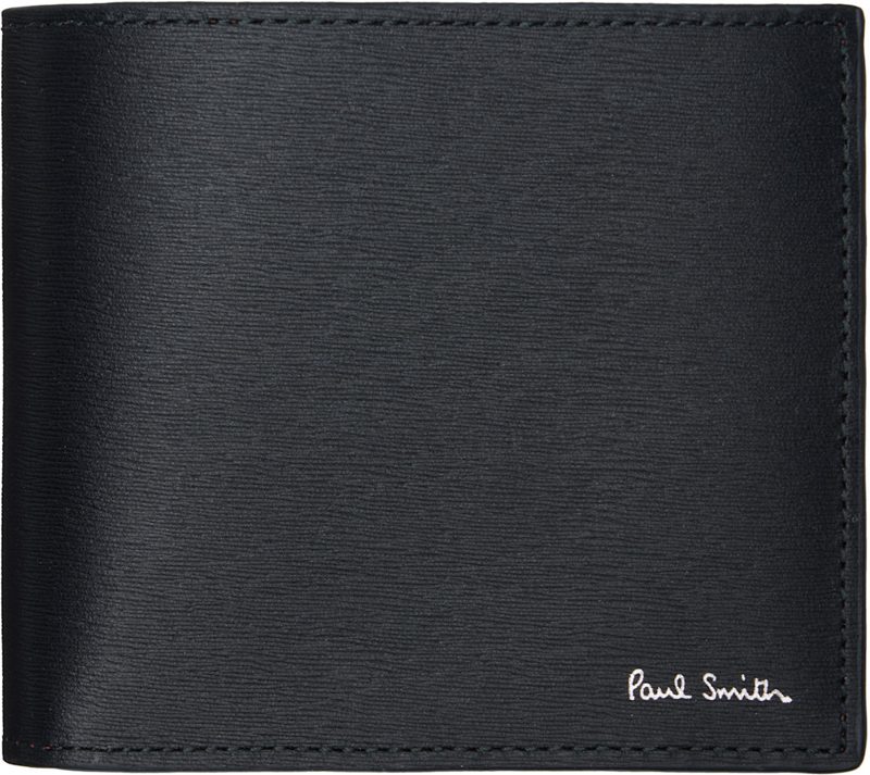 Paul Smith Black Artist Stripe Interior Wallet 262260M164004