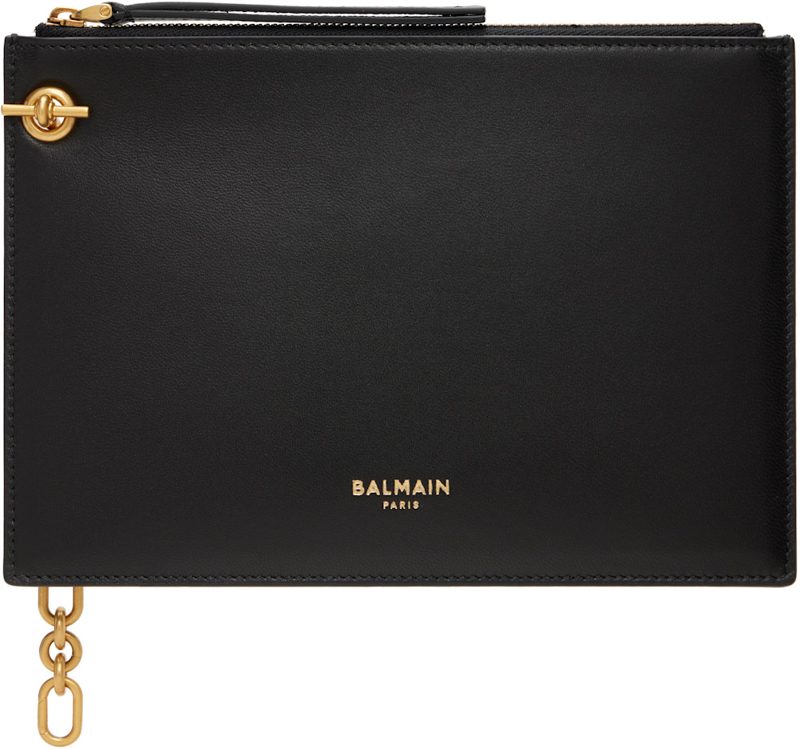 Black Pulse Zipped Pouch 262251M171000