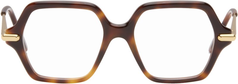 Brown Slim Glasses 262677M133006