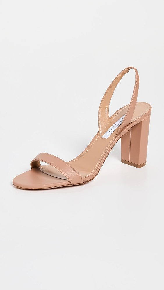 Aquazzura So Nude Block Sandals 85_Powder Pink