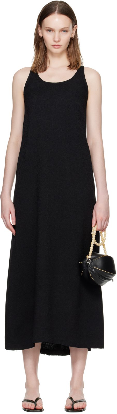 TOTEME Black Scoop-Neck Sable Maxi Dress 262771F055000