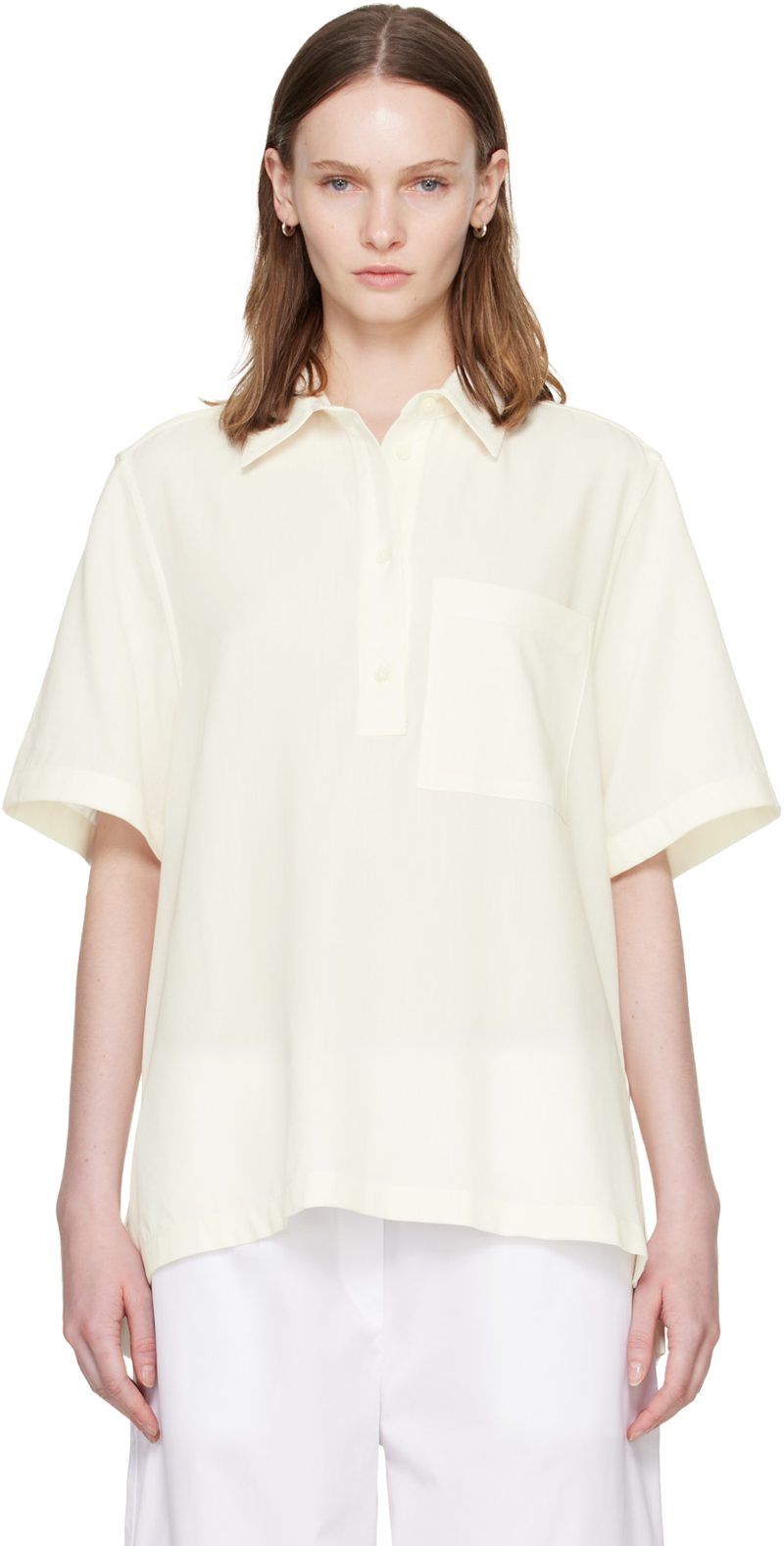 TOTEME [오프화이트] Fluid Polo 262771F108000
