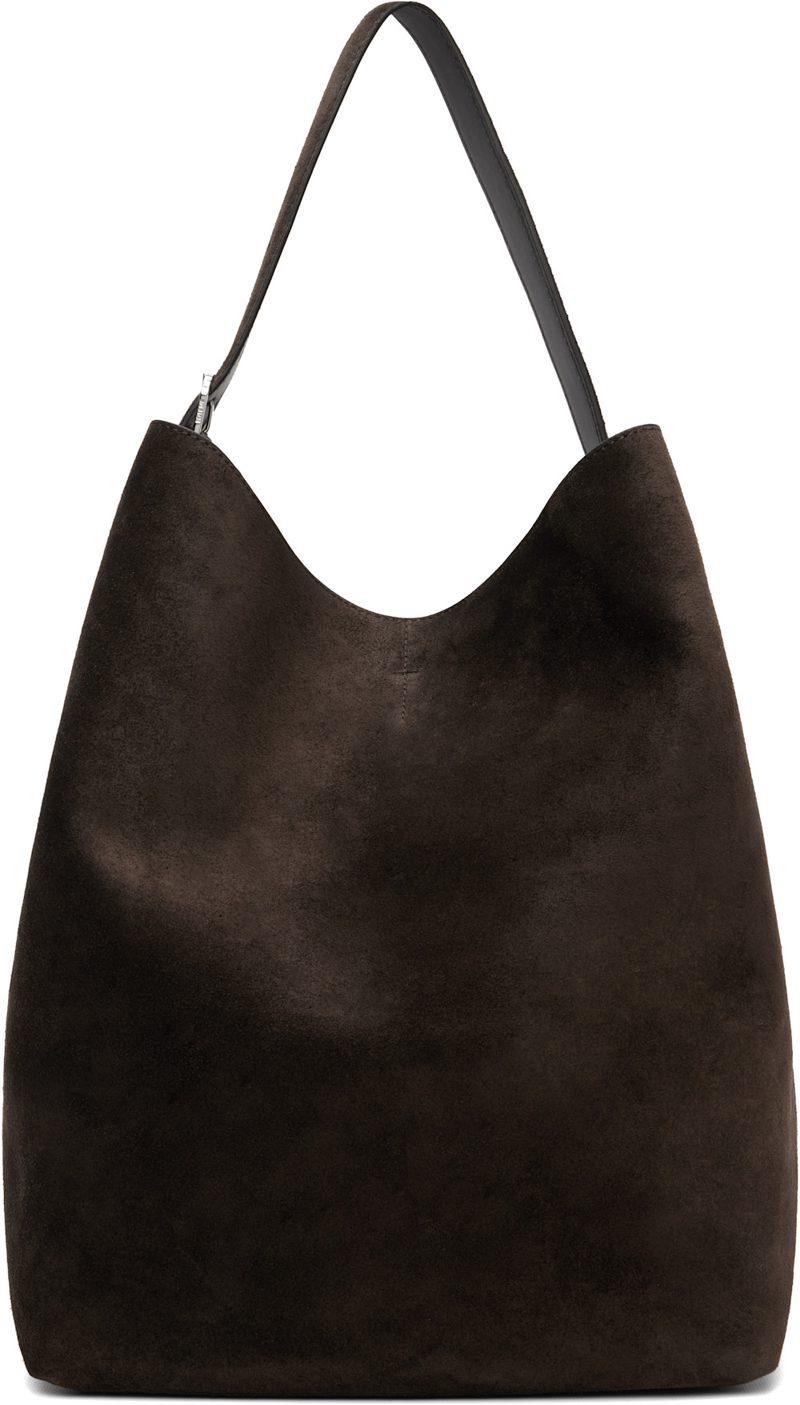 TOTEME Brown Belted Suede Tote 262771F049004