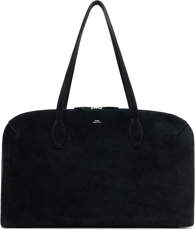 TOTEME Black Suede Day Tote 262771F049011