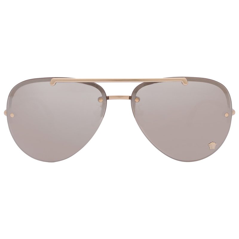 Light Grey Silver Mirror Pilot Ladies Sunglasses VE2231 12526G 60