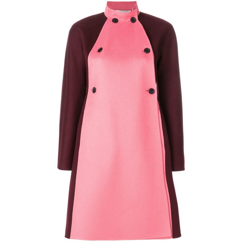 Garavani Garavani Color-Blocked Coat_Pink