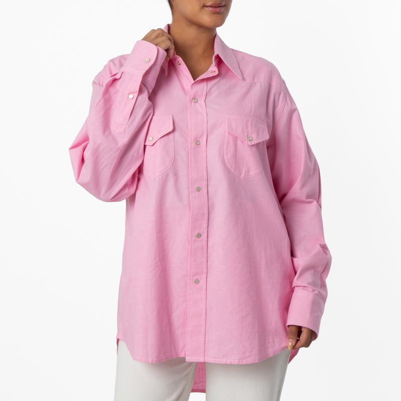 Oversized Relaxed-Fit Cotton Shirt_Taffy