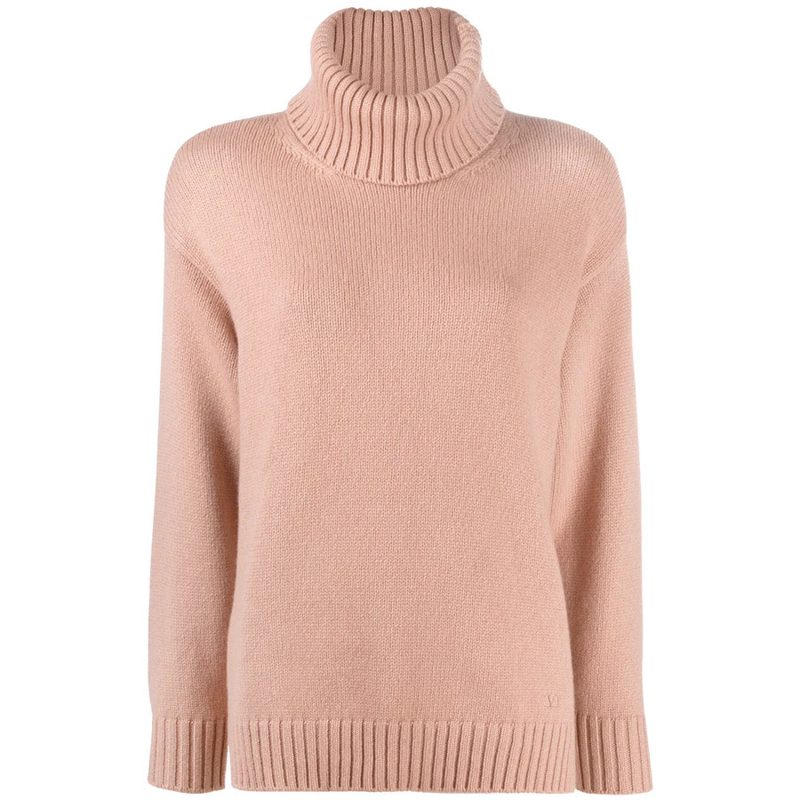 Garavani Garavani Roll Neck Jumper_Pink