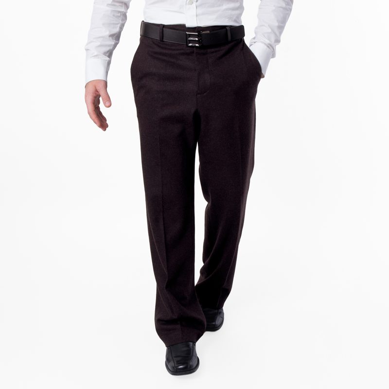 Virgin Wool Tailored Trousers_Ebano