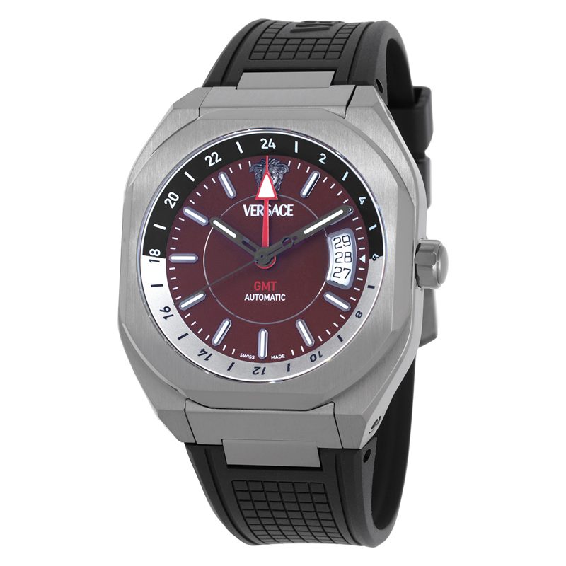 V-Contempo GMT Automatic Burgundy Dial Mens Watch VE0I00125