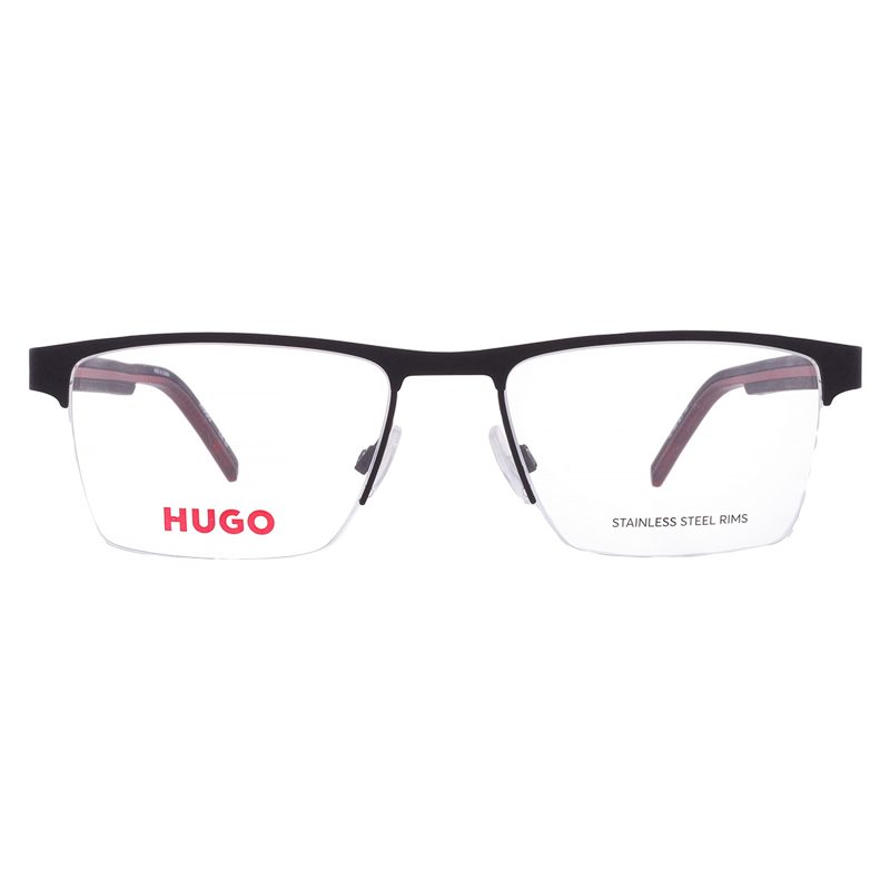 Hugo [보스] Demo Rectangular Mens Eyeglasses HG 1066 0BLX 55