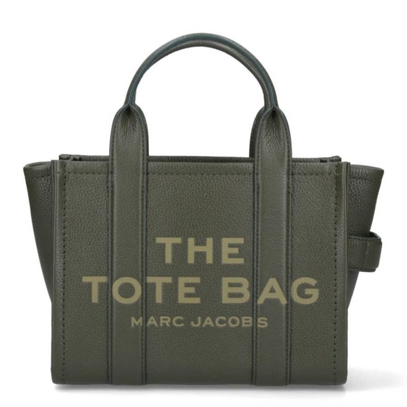 The Small Tote Bag In Leather_Forest