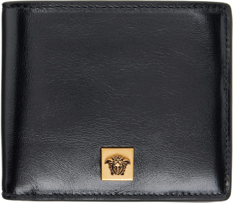 Black Severine Leather Bifold Wallet 262404M164003