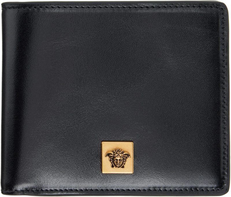 Black Severine Leather Wallet 262404M164002