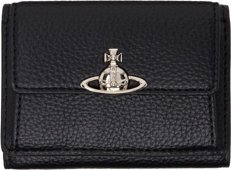 Black Small Flap Purse Wallet 262314M164005