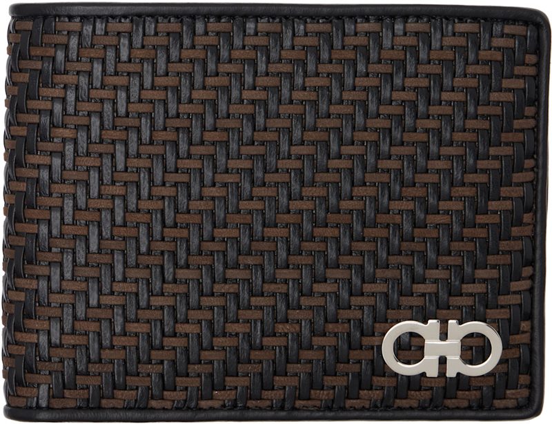Brown Woven Wallet 262270M164005