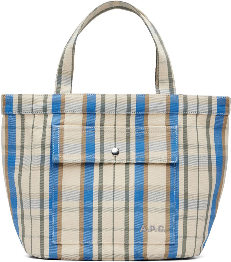 오프화이트 & Blue Jade Tote 262252M172006