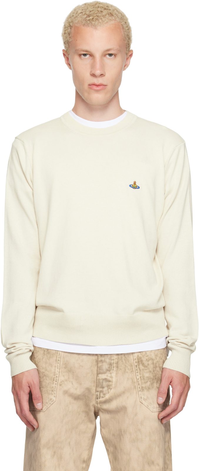 오프화이트 Alex Round Neck Sweater 262314M201002