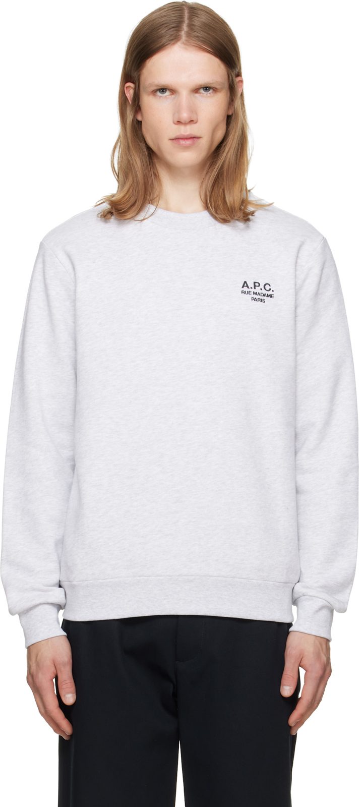 Gray Standard Rue Madame Sweatshirt 262252M204002