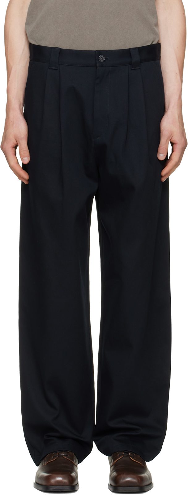 Navy Ricky Trousers 262252M191003
