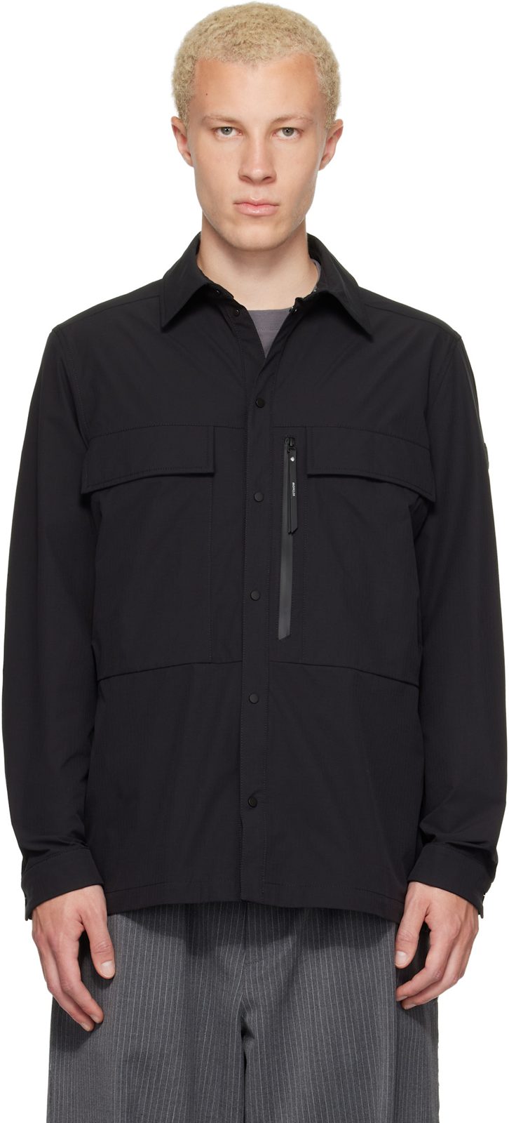 Black Ripstop Shirt 262111M192000