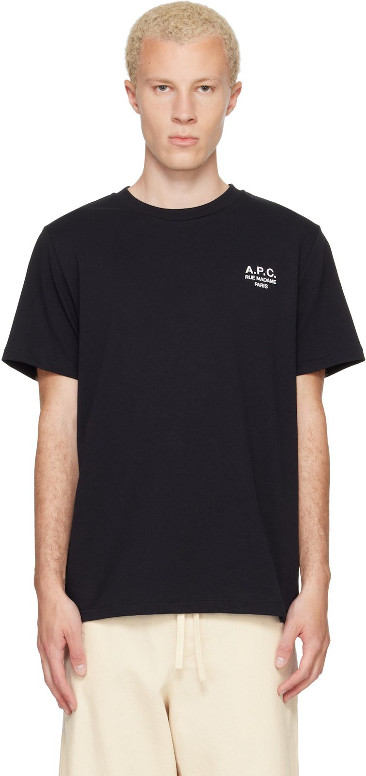 Black Standard Rue Madame T-shirt 262252M213007
