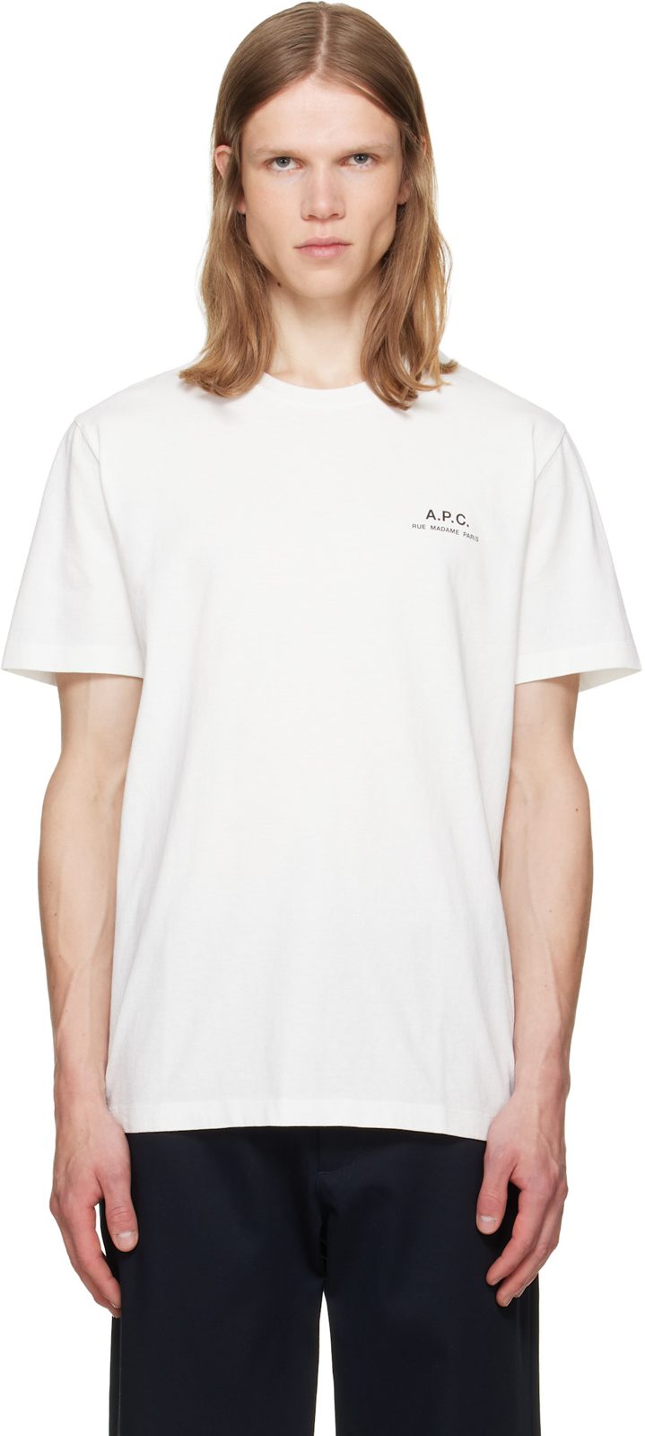 White [아페쎄] Rue Madame Logo T-shirt 262252M213017