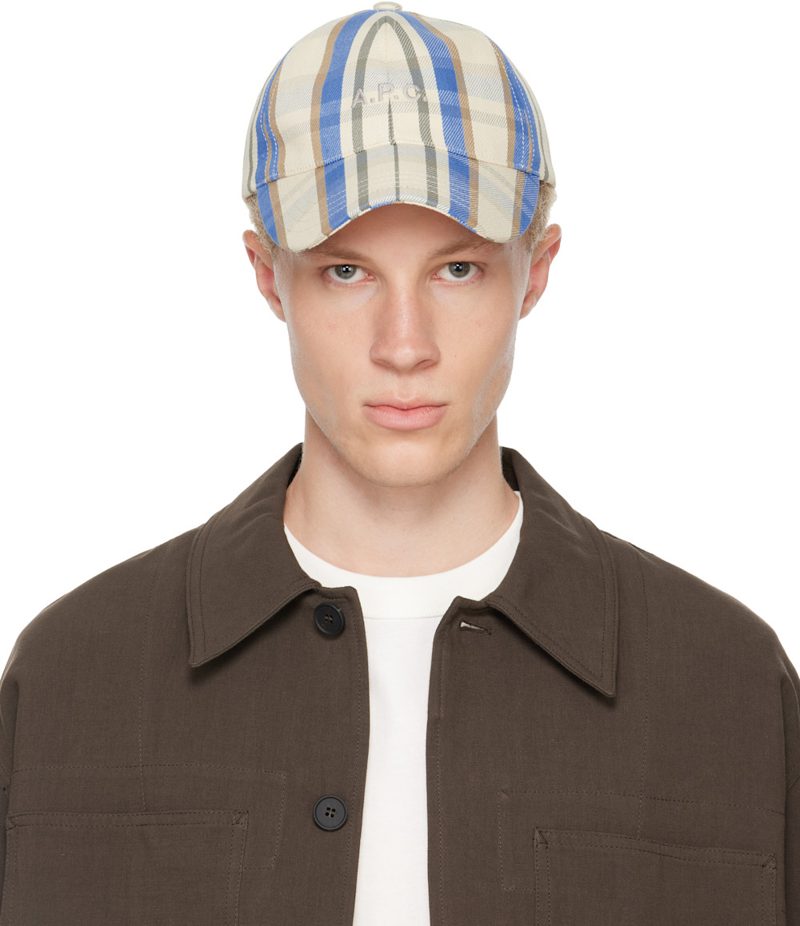 오프화이트 & Blue Charlie Baseball Cap 262252M139001
